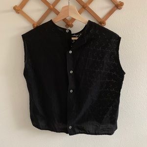 Button up crop top